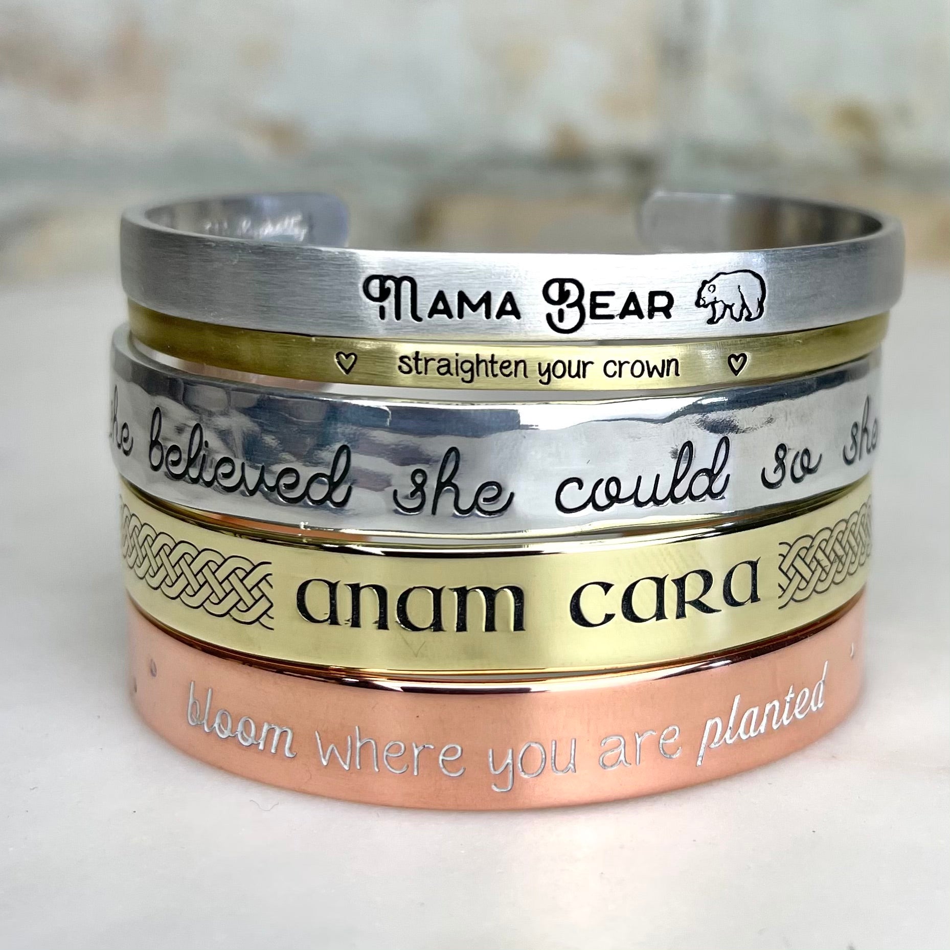 Engraved Bracelets | Engravable Bangles | Lily Blanche – Lily Blanche